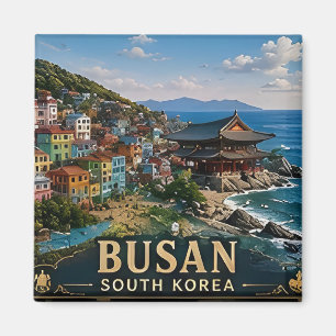 🧲 Busan Zuid-Korea Vakantieherinnering Voor Reizi Magneet