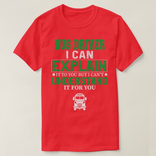 Busbestuurder 22 t-shirt (Design voorkant)