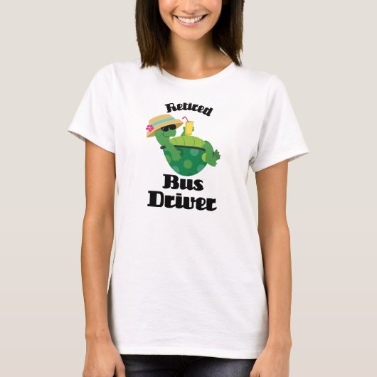 Busbestuurder in ruste (schildpad) t-shirt (Voorkant)