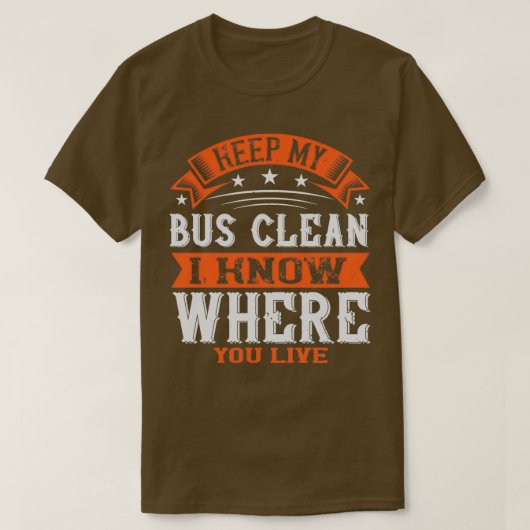 Busbestuurder Shirt 19 (Design voorkant)