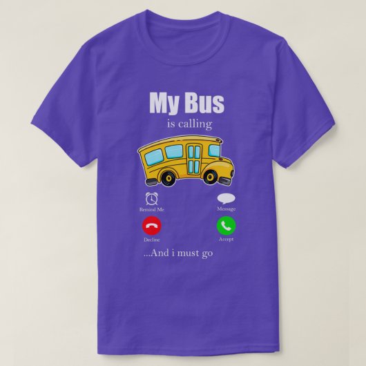 busbestuurdersbezetting Omnibus stop 1 T-shirt (Design voorkant)