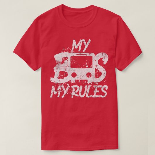 Busbestuurdersbus 2 t-shirt (Design voorkant)