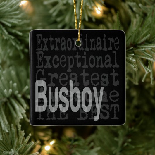 Busboy Extraordinaire Keramisch Ornament (Boom)