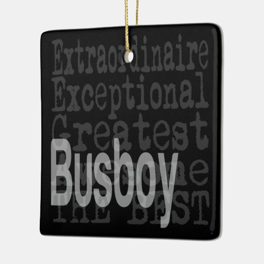 Busboy Extraordinaire Keramisch Ornament (Links)