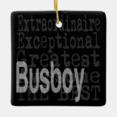 Busboy Extraordinaire Keramisch Ornament (Voorkant)