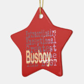 Busboy Extraordinaire Keramisch Ornament (Links)