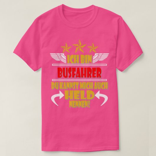 Busbustoerisme T-shirt (Design voorkant)
