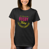 BUSBY Name, BUSBY name crest T-shirt (Voorkant)