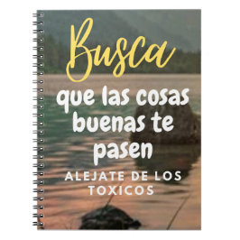 Busca que las cosas cosas buenas pasen  notitieboek