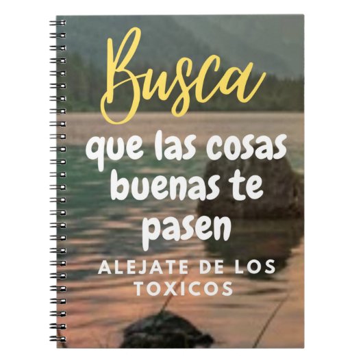 Busca que las cosas cosas buenas pasen notitieboek (Voorkant)