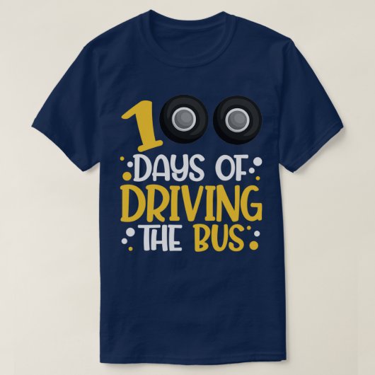 Buschauffeur 100e schooldag t-shirt (Design voorkant)