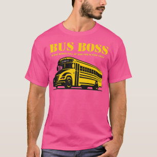 Buschauffeur boekt terug naar school grappige cade t-shirt