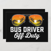 Buschauffeur Buiten Dienst Zonnebril Laatste Dag V Kaart (Voorkant / Achterkant)