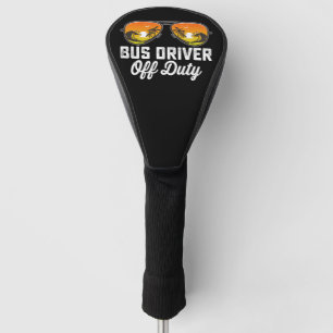 Buschauffeur buiten dienst zonnebril laatste schoo golfheadcover
