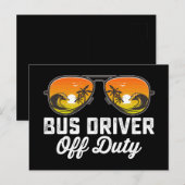 Buschauffeur buiten dienst Zonnebril vorige dag op Briefkaart (Voorkant / Achterkant)