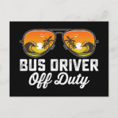 Buschauffeur buiten dienst Zonnebril vorige dag op Briefkaart (Voorkant)