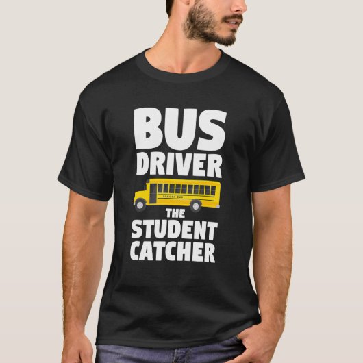 Buschauffeur de leerling terug naar school t-shirt (Voorkant)