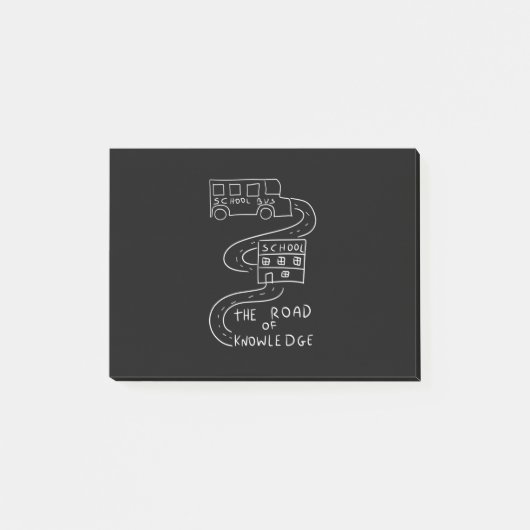 Buschauffeur De weg naar kennis Post-it® Notes (Voorkant)
