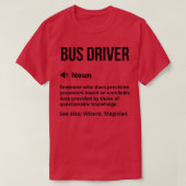 Buschauffeur Funny Definition bus Drift Funny Sayi T-shirt (Design voorkant)