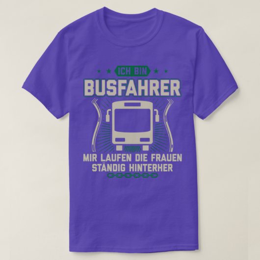 Buschauffeur Funny Gift Idee 1 T-shirt (Design voorkant)