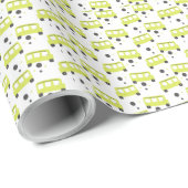 Buschauffeur Gele Confetti Leraar   Cadeaupapier (Rol Hoek)