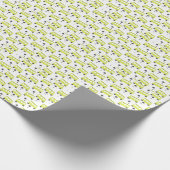 Buschauffeur Gele Confetti Leraar   Cadeaupapier (Hoek)