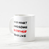 buschauffeur, geweldige koffiemok (Voorkant links)