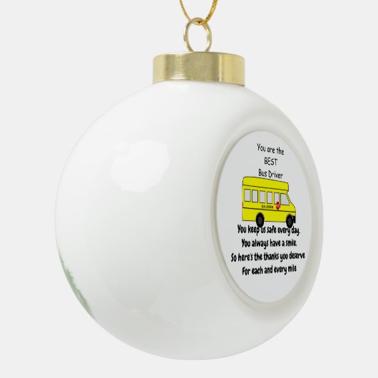 Buschauffeur Gift, Sneeuwvlok Ornament (Links)