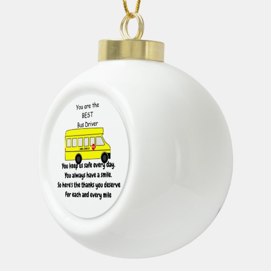 Buschauffeur Gift, Sneeuwvlok Ornament (Rechts)