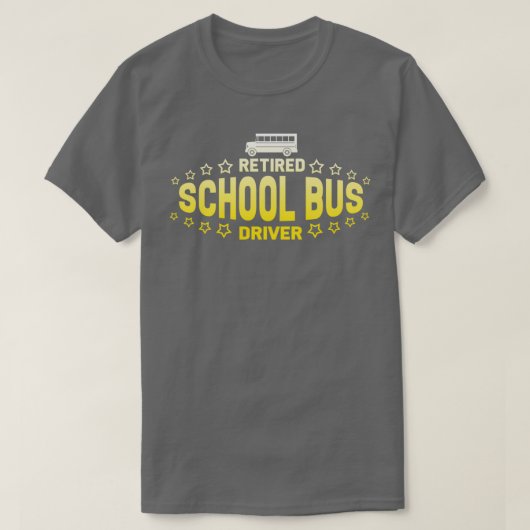 Buschauffeur in rumoe-schoolbus t-shirt (Design voorkant)