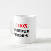 buschauffeur is rommelig koffiemok (Voorkant links)