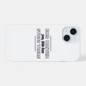 Buschauffeur: Ja, deze bus stopt daar Phone Case iPhone 15 Case (Achterkant horizontaal)