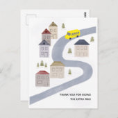 Buschauffeur Kerst Bedankt Schoolleerkracht  Briefkaart (Voorkant / Achterkant)