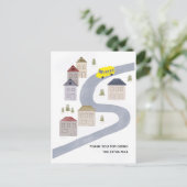 Buschauffeur Kerstmis Bedankt School Leraar Briefkaart (Staand voorkant)