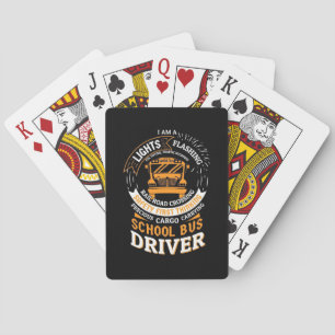 Buschauffeur Lichten Flitsen Pokerkaarten