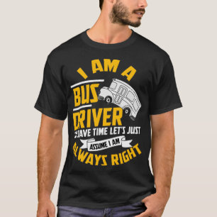 buschauffeur omnibus - openbaar - transportberoep t-shirt