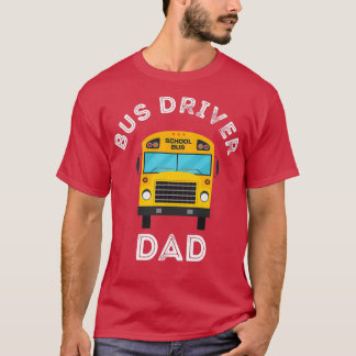 Buschauffeur pa rijdt met bus Vader Lover T-shirt
