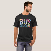 Buschauffeur rijdend voertuig schoolbus rijden t-shirt (Voorkant volledig)