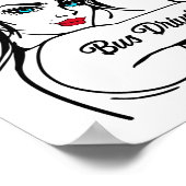 Buschauffeur Rosie de riveter omhoog Poster (Hoek)