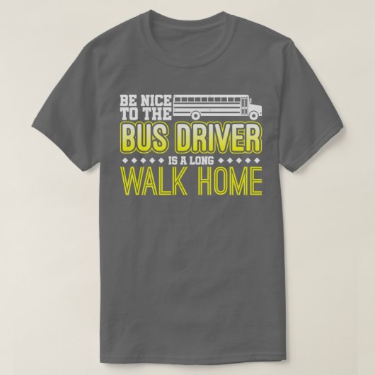 Buschauffeur school bus 16 t-shirt (Design voorkant)