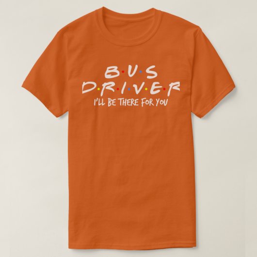 Buschauffeur school bus 6 t-shirt (Design voorkant)