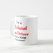 buschauffeur, school koffiemok (Voorkant links)
