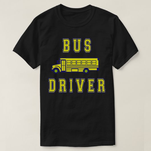 Buschauffeur Stuurprogramma school 2 T-shirt (Design voorkant)