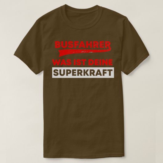  buschauffeur superstroombus schoolbus cadeau t-shirt (Design voorkant)