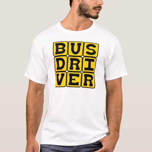 Buschauffeur, transportberoep t-shirt (Voorkant)