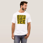 Buschauffeur, transportberoep t-shirt (Voorkant volledig)