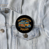 Buschauffeur Transportploeg Ronde Button 7,6 Cm (In situ)