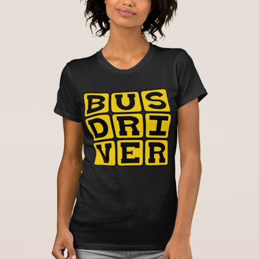 Buschauffeur, Vervoersberoep T-shirt (Voorkant)