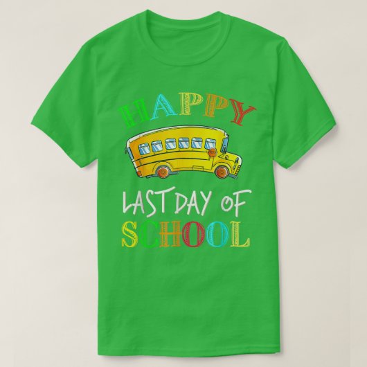 Buschauffeur vorige dag school Shirt school bus dr (Design voorkant)