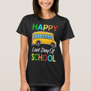 Buschauffeur vorige dag schoolbuschauffeur t-shirt